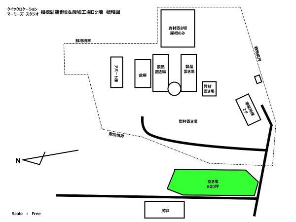 相模湖廃工場案内図です